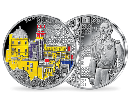Frankreichs 10-Euro-Silbermünze "Nationalpalast Pena" 2023