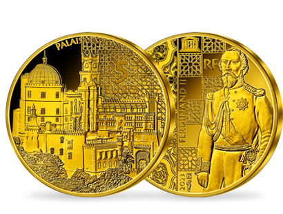 Frankreichs 5-Euro-Goldmünze "Nationalpalast Pena" 2023