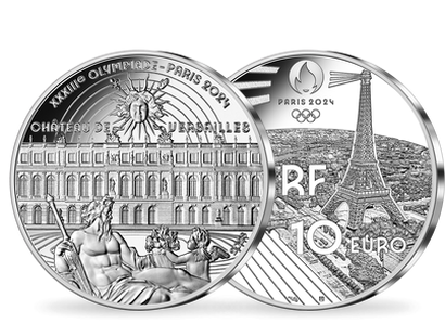 10-Euro-Silbermünze "Schloss Versailles" aus Frankreich 2023