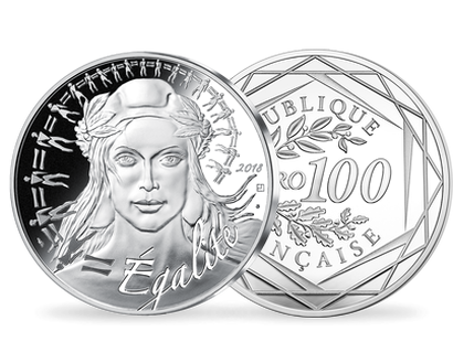La monnaie française 100 Euro argent "Marianne Egalité" 2018 