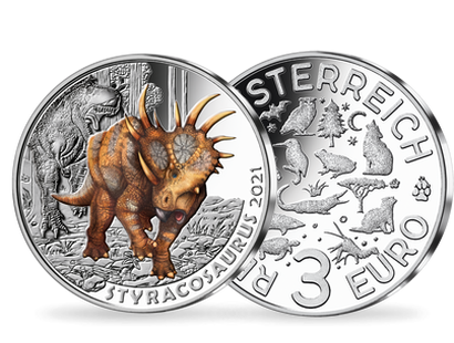 3-Euro-Dino-Taler "Styracosaurus" 2021