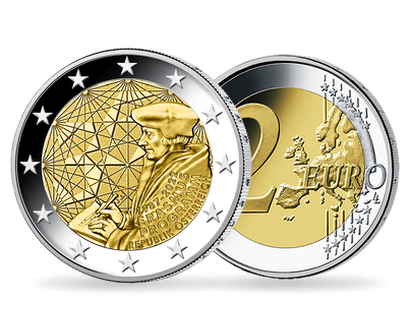 Österreichs 2-Euro-Münze 2022 "35 Jahre Erasmus-Programm" 