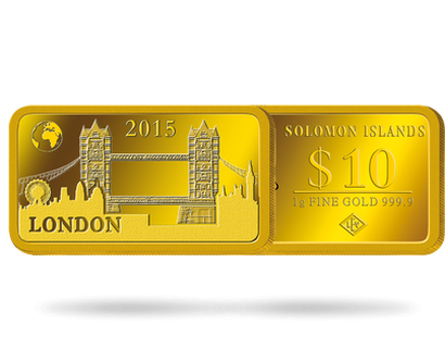 Monnaie lingot de 10 Dollars en or pur « Londres »