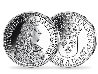 Frappe en argent pur "Louis XIV Ecu du Parlement"