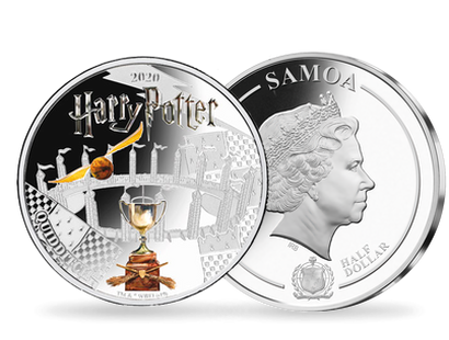 Monnaie officielle argentée et colorisée «Harry Potter- Quidditch » 2020