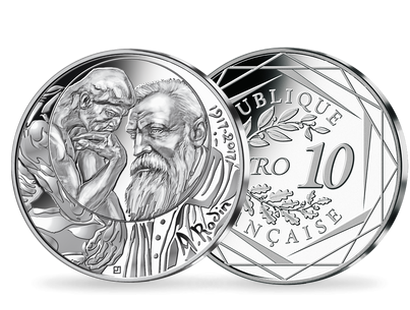 Monnaie de 10 Euros en argent «Rodin» 2017