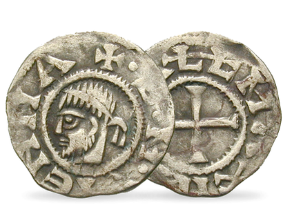 Monnaie ancienne en argent « Denier de Vienne »  