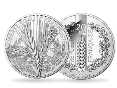 Monnaie de 20 Euros argent «Blé 2022» Natures de France