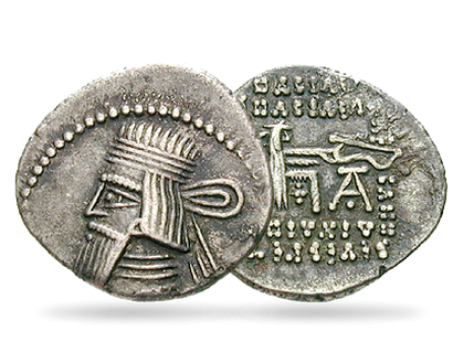 Monnaie ancienne en argent "Drachme - Empire Parthe - Ctésiphon"