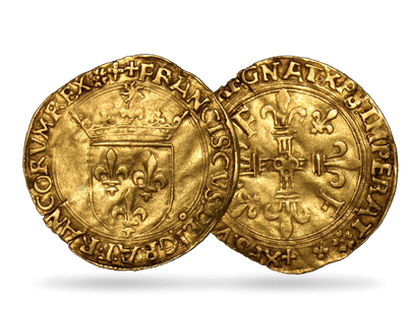 Monnaie ancienne en Or « Écu d'Or François 1er au Soleil »