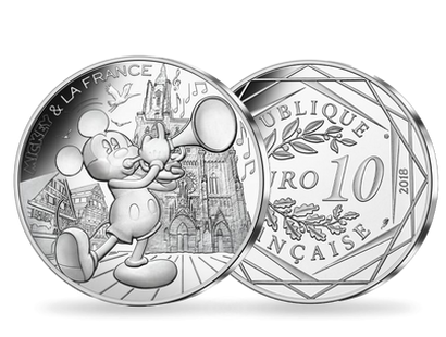Monnaie de 10 euros en argent «Mickey - Fugue à la cathédrale» 
