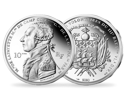 La monnaie de 10€ France « Grandes dates de l'humanité - La Fayette » 2020