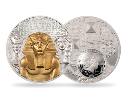 Monnaie de 3 onces d'argent pur «L'héritage des Pharaons» 2022