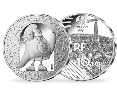 Monnaie de 10 Euros en argent pur «Paris 2024 - Mascotte» 2022 
