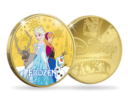 La frappe dorée à l'or pur Classiques Disney «Reine des Neiges»