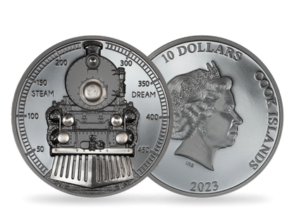 Monnaie en argent pur de 2 onces « Train - Steam Dream » 2023