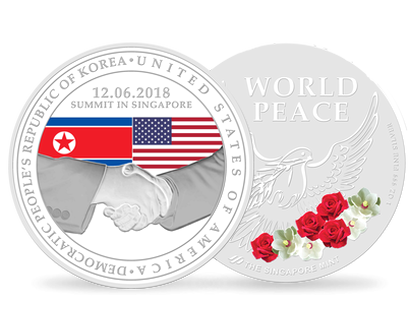 Le sommet historique: «Etats-Unis - Corée du Nord» en argent pur