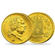 Bild: Monnaie de 40 francs en or massif «Louis XVIII Buste nu»