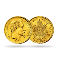 Bild: Monnaie ancienne 20 Francs en or massif «Napoléon III Tête Laurée»