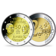 Bild: Monnaie de 2 Euros «Le cinquantenaire du Traité de l'Élysée» France 2013