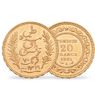 Bild: Monnaie ancienne 20 Francs en or massif «Bey Alies»