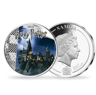 Bild: Monnaie officielle argentée et colorisée « Harry Potter- Poudlard » 2020