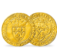 Bild: Monnaie ancienne "Ecu d'or à la couronne de Charles VI"