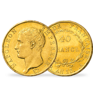 Bild: Monnaie de 40 Francs en or massif "Napoléon Ier Empereur Tête Nue"