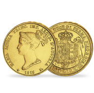 Bild: Monnaie ancienne en or massif "40 Lire - Marie-Louise de Parme"