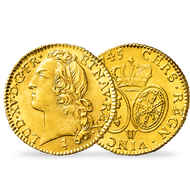 Bild: Monnaie ancienne "Louis d'or au bandeau - Louis XV"