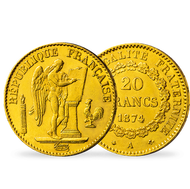 Bild: Monnaie de 20 Francs en or massif «Génie IIIème République»