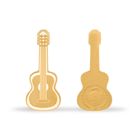 Bild: Gold-Gedenkmünze "Gitarre" in Shape-Form