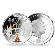 Bild: Monnaie officielle argentée et colorisée «Harry Potter- Quidditch » 2020