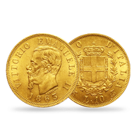 Bild: Monnaie ancienne or «10 Lires Victor Emmanuel II»