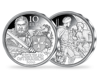 Österreichs 10-Euro-Silbermünze ''Standhaftigkeit'' 2020, Handgehoben (hgh)