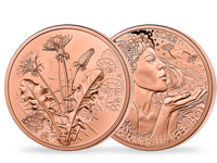 10-Euro-Münze in Kupfer 
