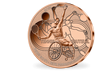 Monnaie de 1/4 Euro en acier cuivré «PARIS 2024 - Les Sports: Tennis fauteuil» 2021