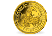 Frappe en argent doré à l'or pur «Franc à cheval 1360» 