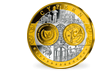 Première frappe en hommage à l'Euro en cuivre argenté: «Chypre»