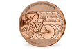Monnaie de 1/4 Euro en acier cuivré «PARIS 2024 - Les Sports: Cyclisme sur piste» 2022