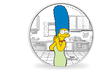 Monnaie en argent colorisé  ''Marge''