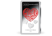 Silber-Geschenkbarren "Herz" ohne Karte