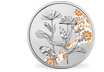 10-Euro-Silbermünze "Die Ringelblume" mit Teilkolorierung