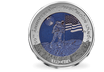 Monnaie en titane «50ème anniversaire de l'atterrissage sur la Lune»