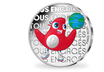 NOUVEAUTÉ: Monnaie de 50 Euros en argent massif colorisée «Paris 2024 - Mascotte Planète» 2023