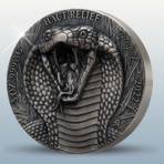 Big Five of Asia: Silbermünze "Königskobra" mit Hoch-Relief