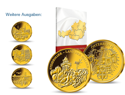 Österreichs Bundesländer erstmals in edlem Gold