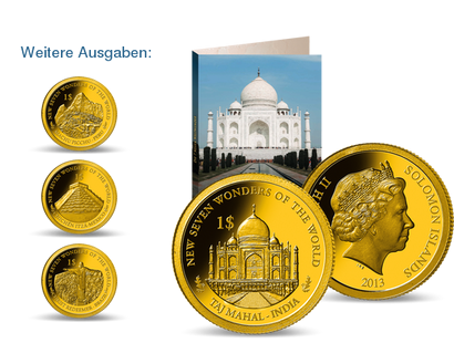 Offizielle Goldmünze ''Taj Mahal''
