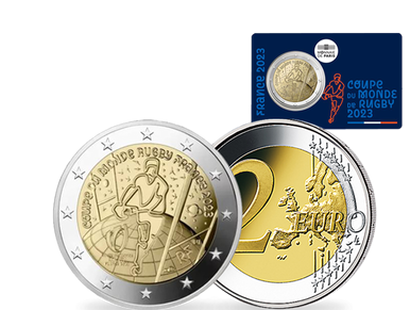 Monnaie de 2€ « Coupe du monde de Rugby » 2023 BU