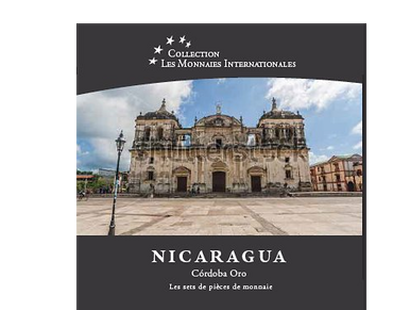 Les monnaies internationales, set complet Cordoba d'or: Nicaragua